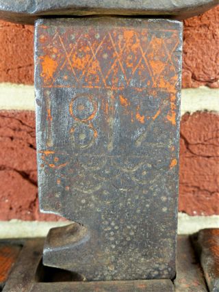 ANTIQUE EARLY 19TH C DATED 1814 DECORATED PA GERMAN CONESTOGA WAGON JACK 4