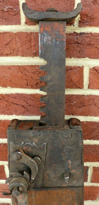 ANTIQUE EARLY 19TH C DATED 1814 DECORATED PA GERMAN CONESTOGA WAGON JACK 7