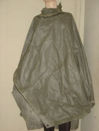 U.  S.  Army: Wwii Green Multipurpose Poncho,  Tent Or Shelter,