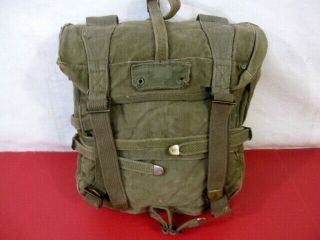 Post - Wwii Us Army Od Green M1945 Upper Combat Field Pack - Dated 1952 -