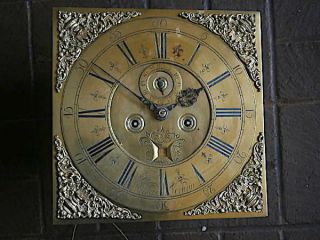 C1720 8 Day Longcase Grandfather Clock Dial,  Movement 12,  1/2x12,  1/2 