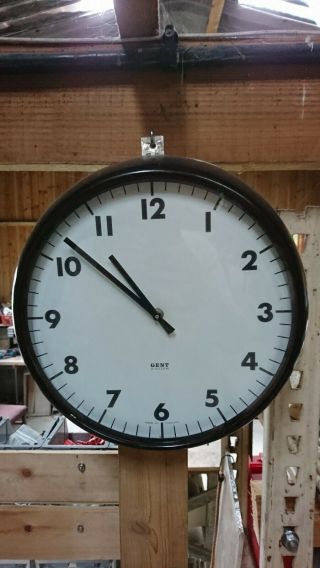 Gents Of Leicester Industrial Railway Station Platform Factory 12 Inch Clock