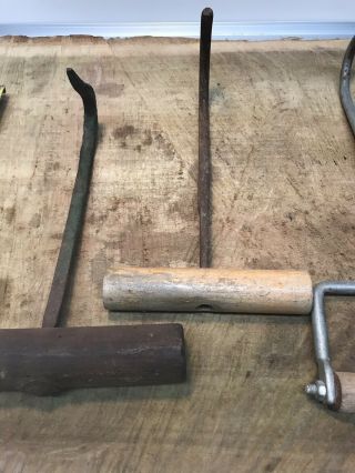 Antique Hay Hooks,  Hay Bale Hook/Farm/Farming Tools/Bailing/Primitive/Decor/ 6