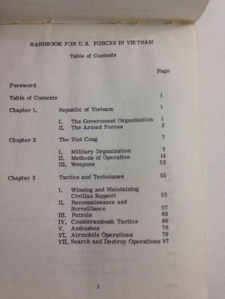 Official DoD Publication: Handbook for US Forces in Vietnam (1966,  Pamphlet) 3