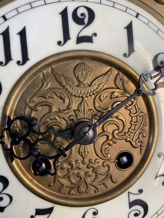 Antique GUSTAV BECKER Kienzle Movement GERMANY Pendulum Chime Wall Clock W/key 5