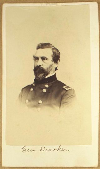 E2 - Cdv Gen.  William Thomas Harbaugh Brooks - Civil War