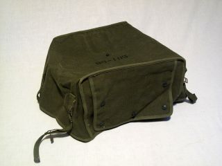 WWII U.  S.  Military BG - 185 radio bag for BC - 620 radio part of SCR - 509/510 2