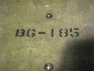 WWII U.  S.  Military BG - 185 radio bag for BC - 620 radio part of SCR - 509/510 3