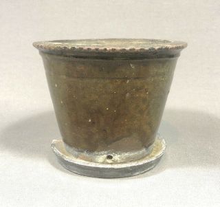 19th Century Pennsylvania Redware Pottery Flower Pot