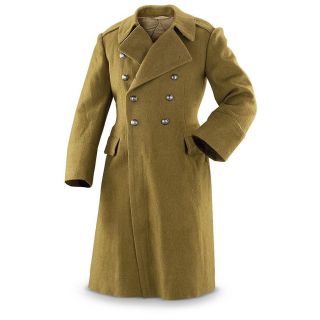 Romanian Communist Wool Army Trenchcoat Soviet Era Greatcoat Military Coat