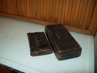 2 - Early 1900 ' s Antique Leather Doctors Apothecary Kits - Anna Waite M D. 6