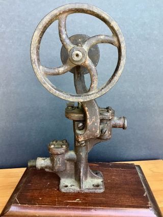 Ca.  1880 Vertical Steam Engine Boiler Feed Pump Must C