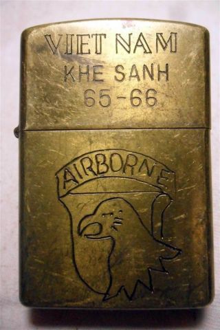 Vietnam Khe Sanh 65 - 66 Vietnam War Zippo Lighter