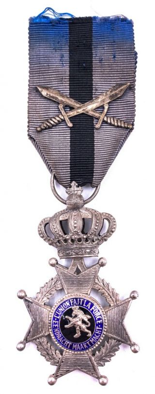 Belgium Military Silver Marked A900 Knight Of The Order Of Leopold Ii