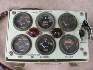 MILITARY TANK (?) INSTRUMENT GAUGE PANEL CLUSTER MILITARY VEHICLE ARMOR 2