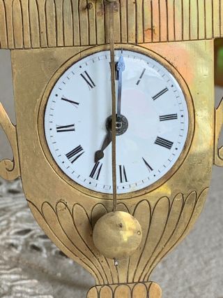 Rare Early 1800’s Miniature Pendulette Clock 2