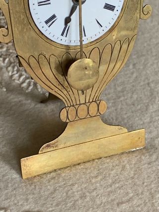 Rare Early 1800’s Miniature Pendulette Clock 4