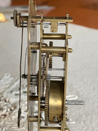 Rare Early 1800’s Miniature Pendulette Clock 6