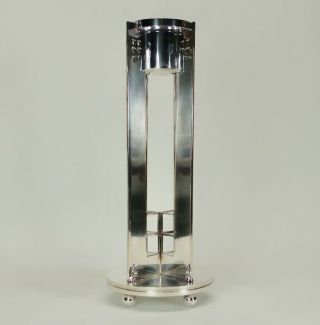 Art Deco Retro Candlestick by Richard Meier for Swid Powell - Silver Plate 3