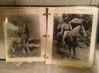 Vintage Roy Rogers Western Photos Ironsides Trigger Dale Scrapbook 8