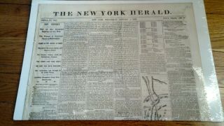 The York Herald Newspaper 1863 Civil War Greatest Battles Of The War
