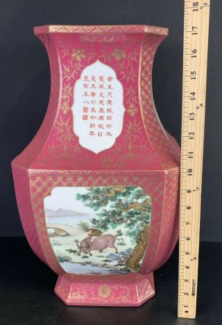 Fantastic Chinese Porcelain Vase With Fine Painted Details And Workmanship