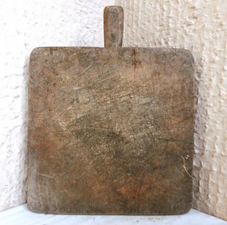 Wow 15,  " / 4.  5lbs Lovely Massive Primitive Bread Wooden Cutting Board Peel Paddle