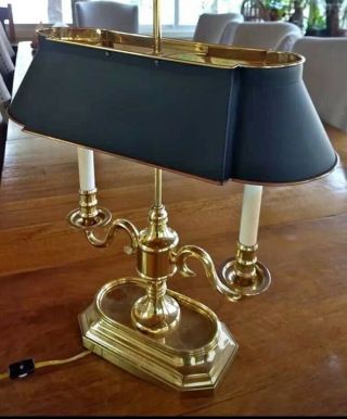 Vintage Frederick Cooper French Bouillotte Candelabra Desk Lamp Chapman