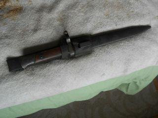 Ww1 Austrian 1895 8x56r Rifle Model 1888 Bayonet W Scabbard & Leather Frog
