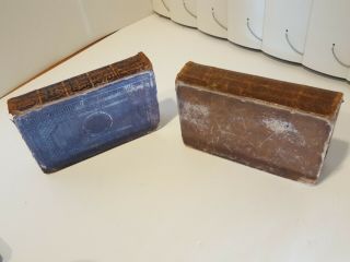 Antique Leather Book Civil War Era Holy Bible,  Two Same Family 11
