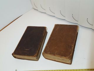 Antique Leather Book Civil War Era Holy Bible,  Two Same Family 9