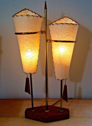 MID CENTURY MODERN LAMPS.  Modeline Majestic Gio Ponti Eames Danish 50s 60s era 4