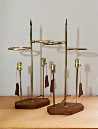 MID CENTURY MODERN LAMPS.  Modeline Majestic Gio Ponti Eames Danish 50s 60s era 7