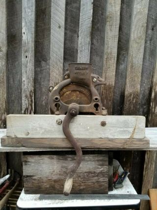 Old Hand Cranked Corn Sheller marked Fulton Style P 5