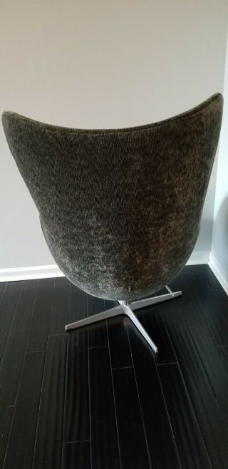 2008 Egg Chair by Arne Jacobsen for Fritz Hansen Fabric Gray 4