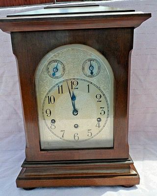 Antique German Kienzle Westminster Chime 8 Day Bracket Clock Gwo Conditio