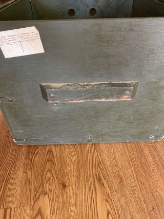 Vintage Wood Military Foot Locker Trunk With Tray 6