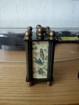 Rare Omega miniature Swiss carriage clock and case,  in order. 3