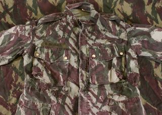 Portuguese Army Lizard Camo Jump Smock Jacket SMALL/MEDIUM BUSH WAR RHODESIAN 3