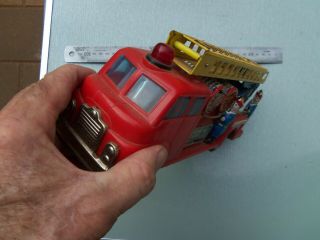 VERY EARLY TOY TIN FIRE ENGINE TRUCK RARE FIND 12