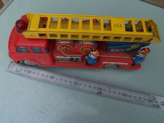 VERY EARLY TOY TIN FIRE ENGINE TRUCK RARE FIND 6