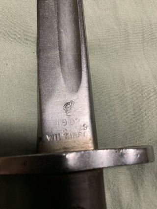 Vintage WWI Wilkinson 1907 Bayonet 17 