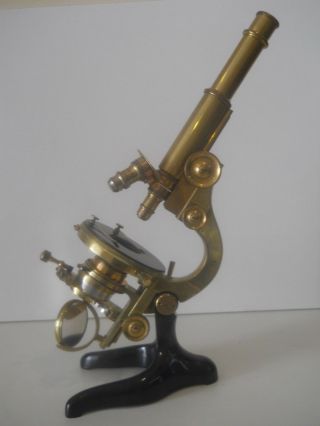 Antique Brass Microscope E.  Leitz Wetzlar