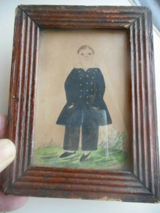 Early 19th C.  American Watercolor Painting in Frame 2