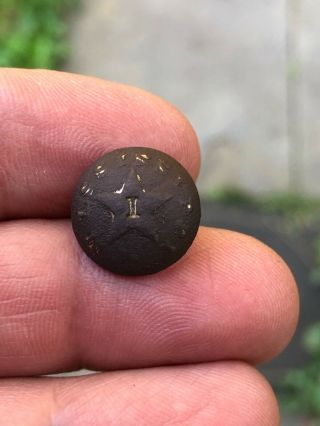 Dug Civil War Mississippi Infantry I Cuff Button Confederate