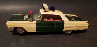 1963 Cadillac Polizei Ichiko Battery Operated 11 Inches