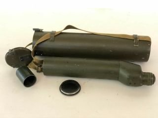 vintage US military Spotting telescope observation sniper Scope with case 5