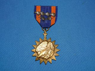 Vietnam War Air Medal 6 Clusters,  Named James M.  Warr Kia Dinh Tuong 1968 (a24)