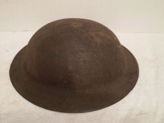 U.  S.  WW1 M1917 helmet,  stamped ZD192 with hole for USMC badge,  liner 6