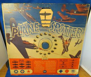 1942 Kits Plane Spotter Rotating Air Plane Identification Chart,